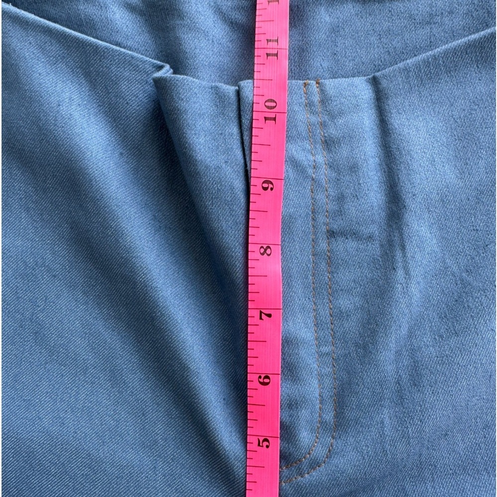 Valija Wide Leg Cotton Palazzo Pants Size 12 Blue NWT - Picture 5 of 9